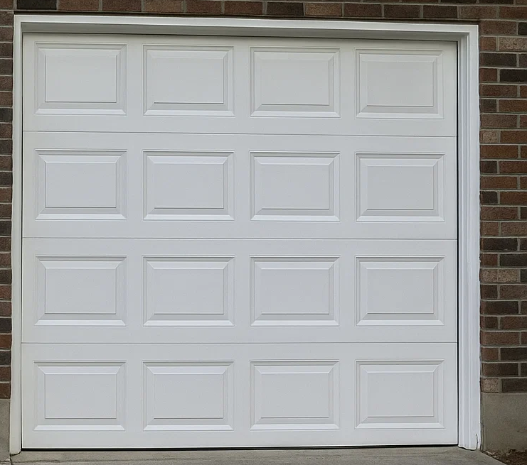 After professional garage door repair showing improved appearance and function
