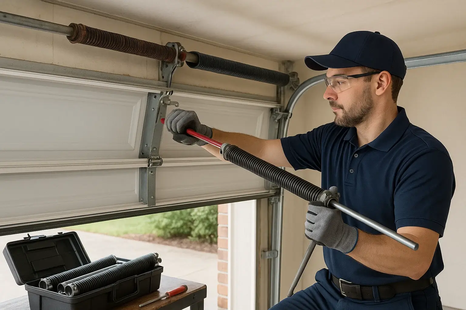 Affordable garage door spring repair service in Westland MI