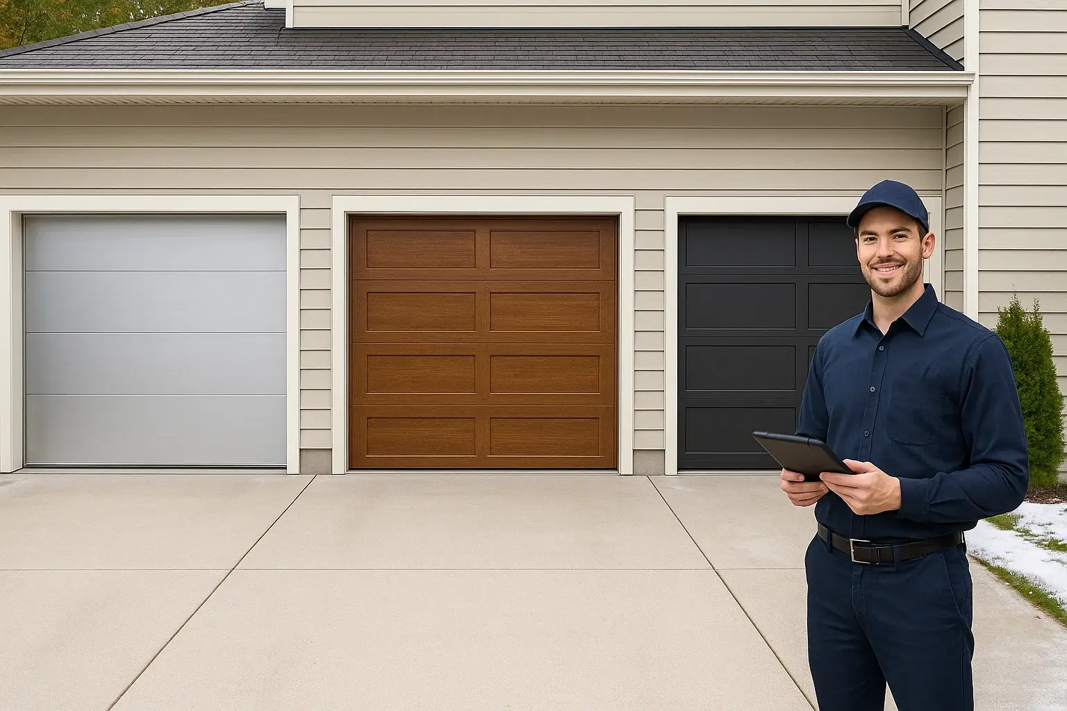 Aluminum, fiberglass, and composite garage doors installed by Garage Door of Westland MI with expert consultation.