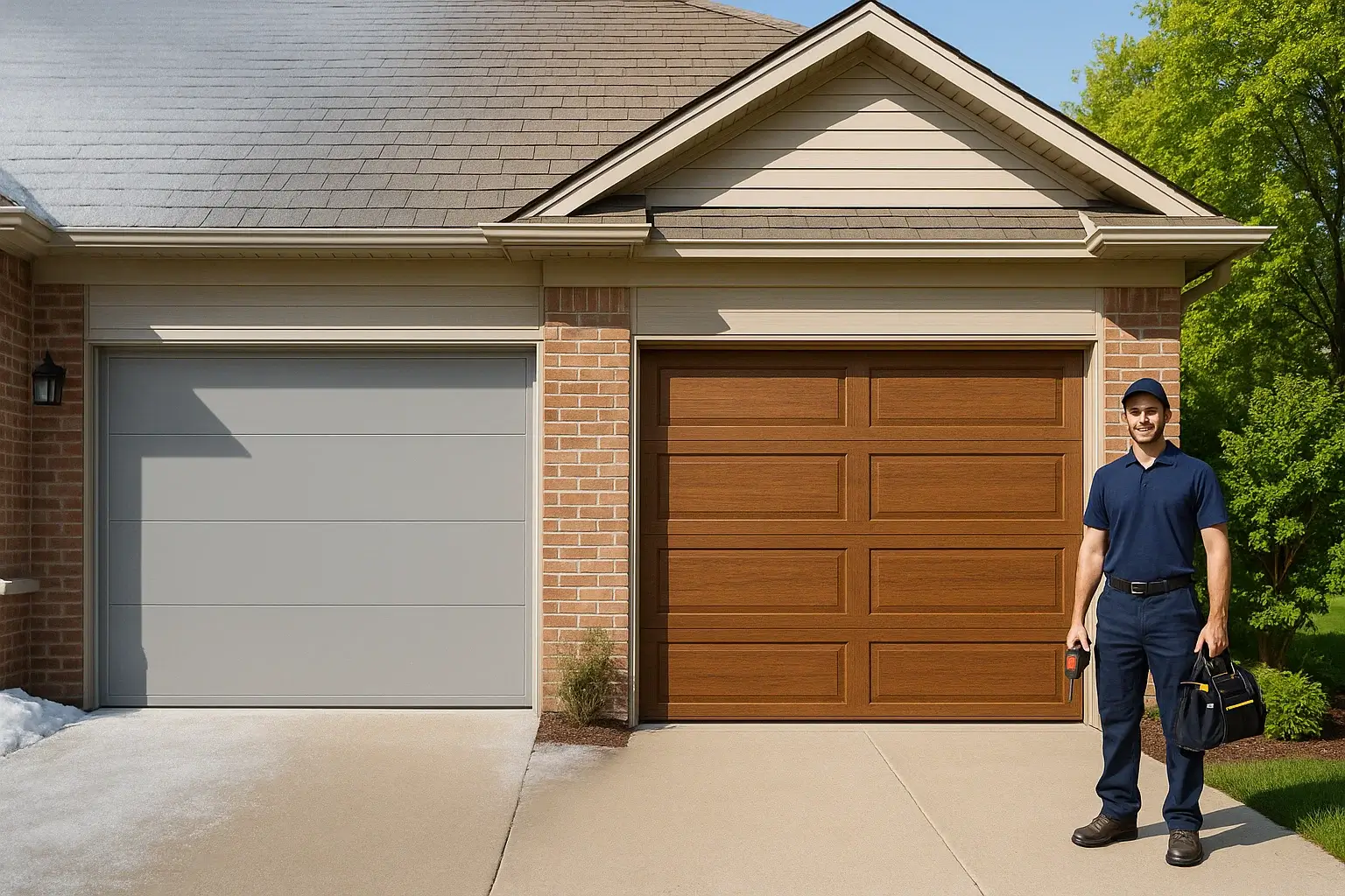 Low maintenance and weather-resistant garage doors installed by Garage Door of Westland MI, built to withstand Michigan’s climate.