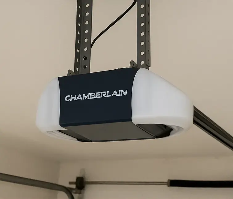 After professional garage door opener repair showing improved performance and alignment